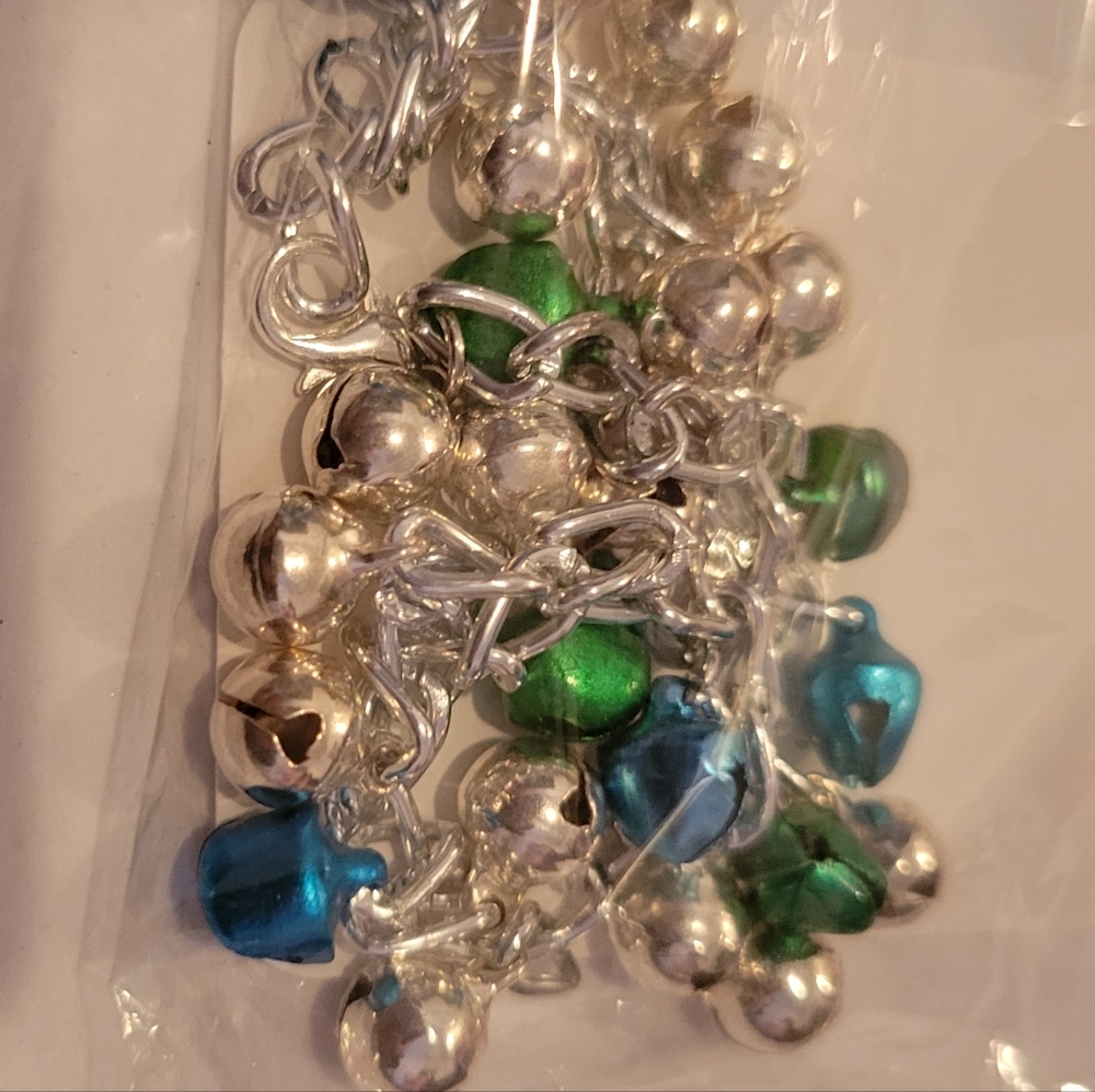 Bell On Silver, Blue, Green